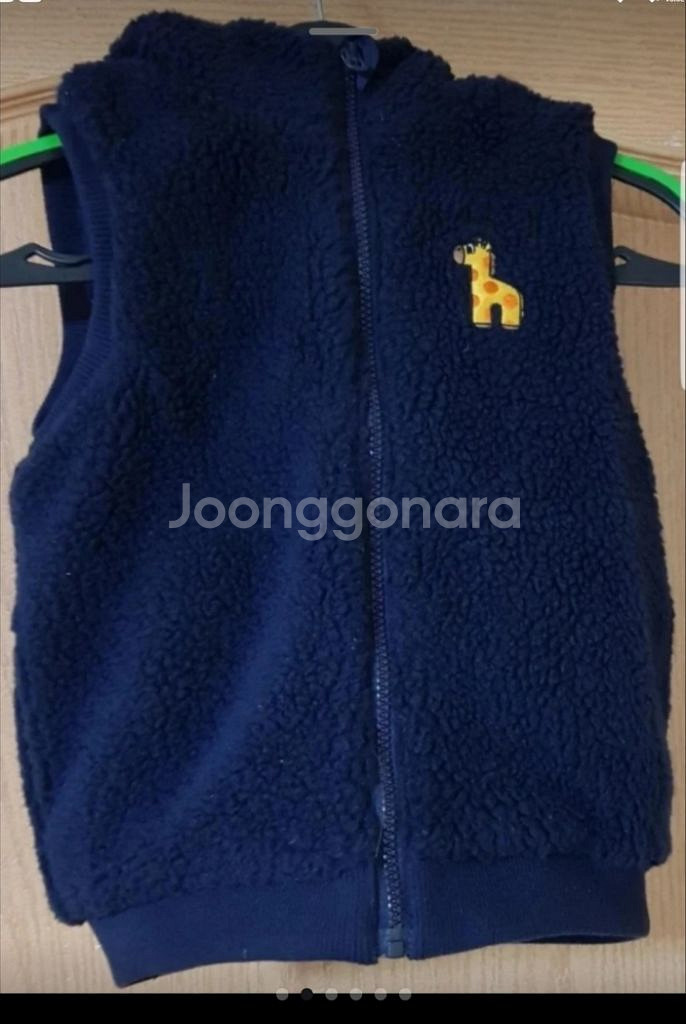 아동 팬콧 쉐르파 양털 양면 후드 집업 조끼 자켓--1