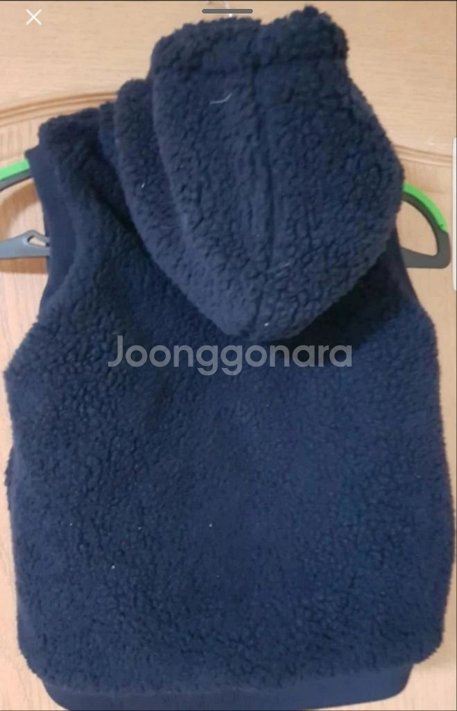 아동 팬콧 쉐르파 양털 양면 후드 집업 조끼 자켓--2