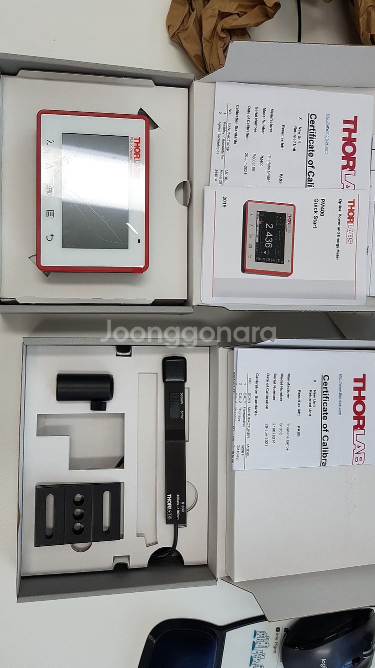 광파워계측기 THORLABS PM400K3 센서 포함--3