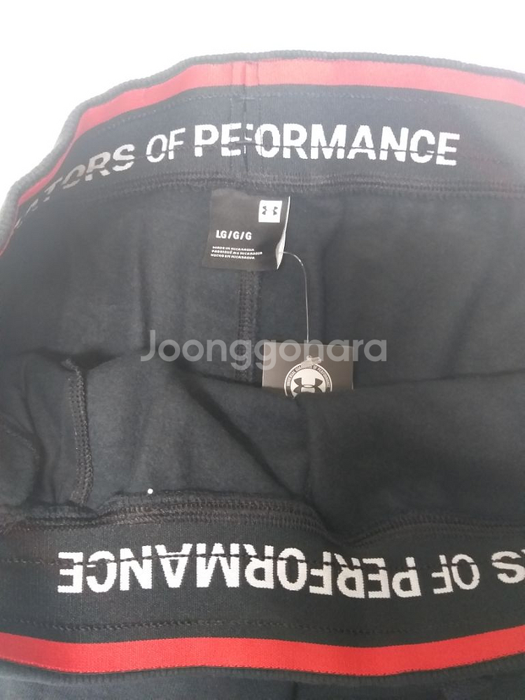 언더아머 정품 남성용 오리지네이터 로고 플리스 조거 L--3