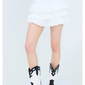 러브이즈트루 RT FRILL PANTS(WHITE)