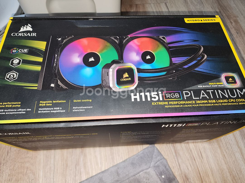 커세어 H115i RGB 플래티넘 부품용 판매합니다.--0