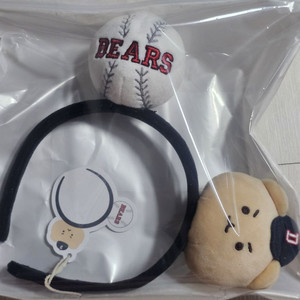 두산 망곰 머리띠 미개봉 새상품 망그러진곰 두산베어스