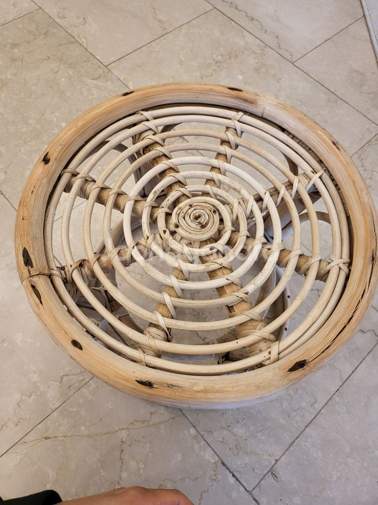 라탄 스툴 테이블--1