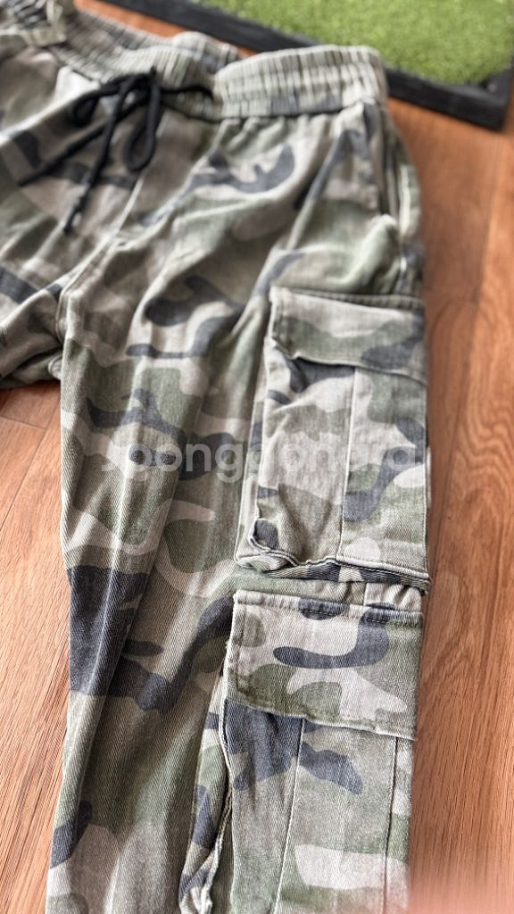 카모포켓 조거팬츠 카키--1