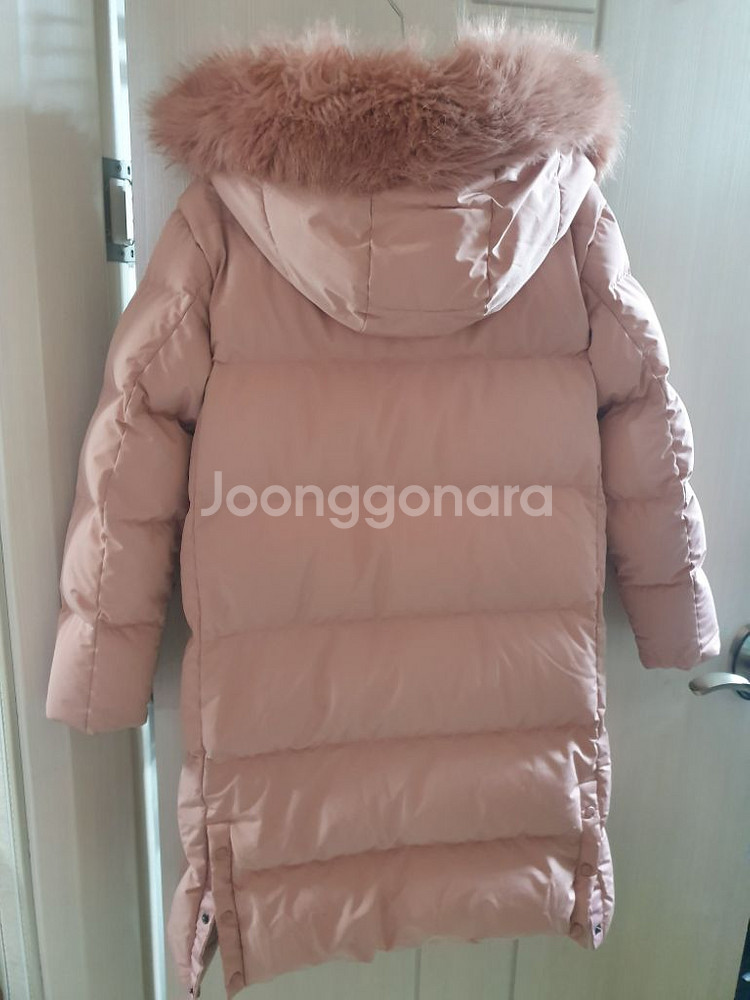 탑텐키즈 구스다운 롱패딩 150 핑크 거위털 90%--4