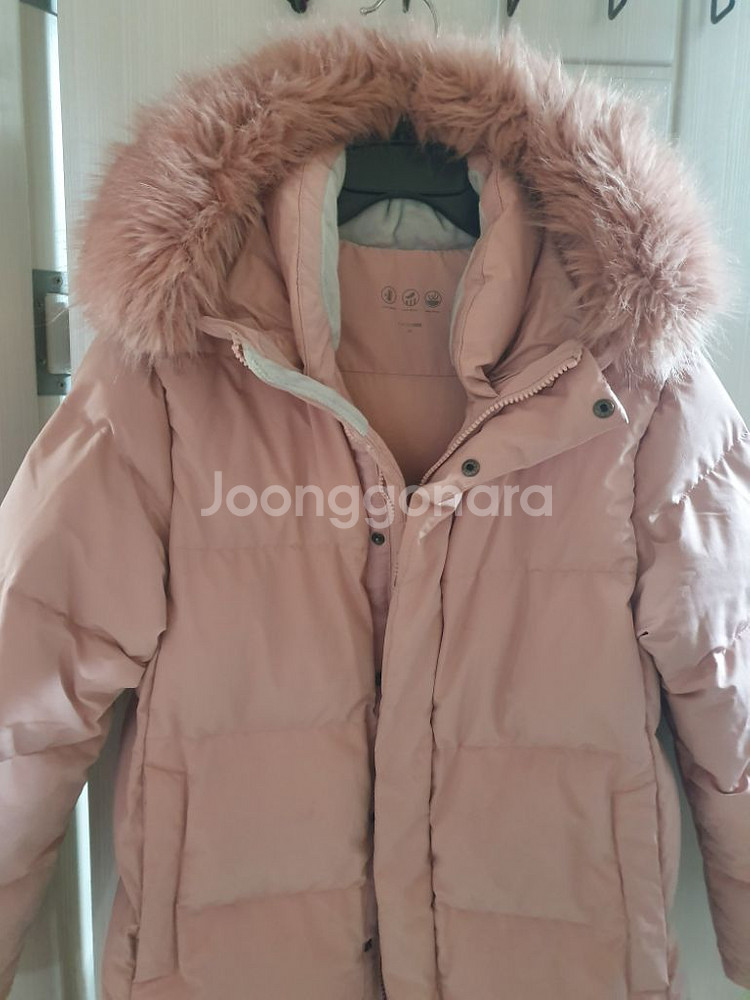 탑텐키즈 구스다운 롱패딩 150 핑크 거위털 90%--1