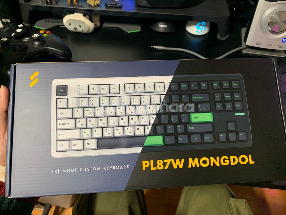 SPM PL87W 몽돌 기계식 키보드 화이트--1