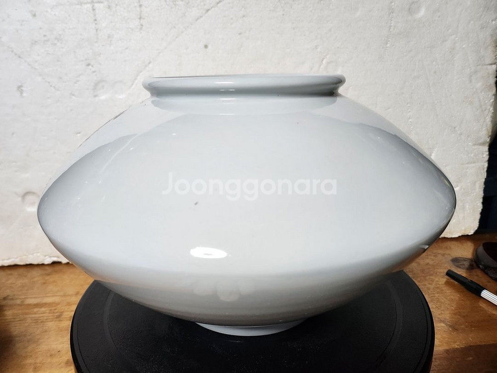 청하 철화백자 연시 수리문 바둑알 자기--2