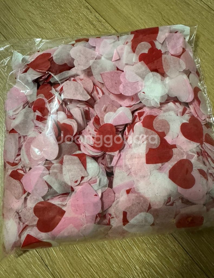 하트 컨페티 대용량 파티용품 새상품--2