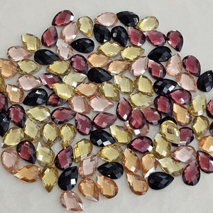 아크릴큐빅 물방울컷팅 5색 100개 일괄