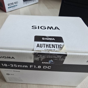 sigma 18-35mm f1.8 DC케논용 필터포함