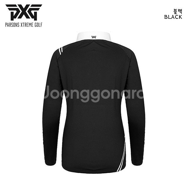 PXG 여성 골프웨어 어깨라인 배색 카라티셔츠--5