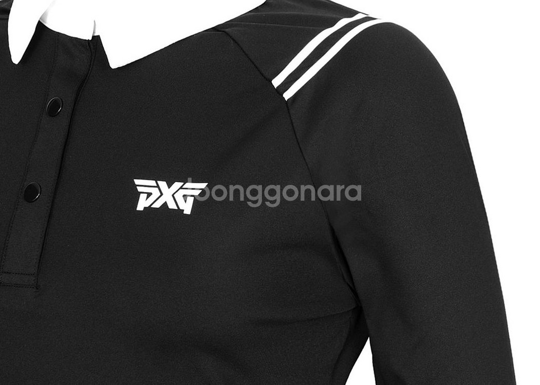 PXG 여성 골프웨어 어깨라인 배색 카라티셔츠--7