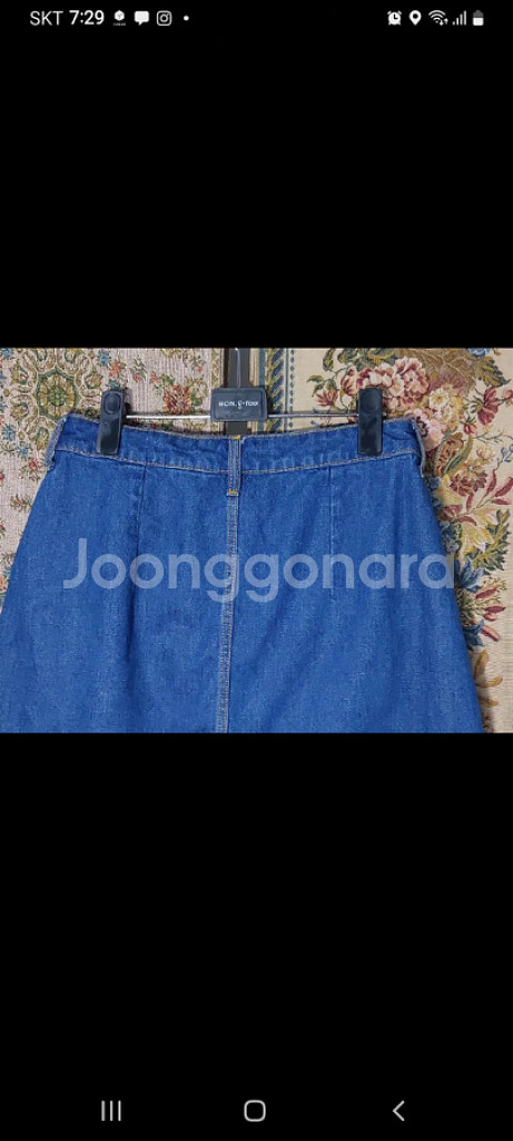 8 h&m 데님 미니 스커트--5