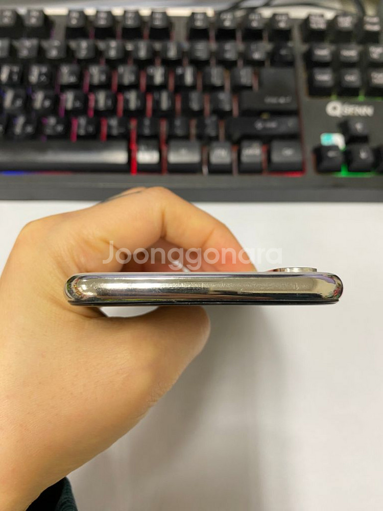 아이폰X 실버 외관A급 256G 배터리100% 페이스X--3