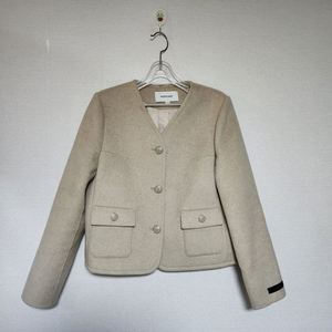 23년 나이스클랍 울캐시혼방 브이넥자켓 66 핸드메이드