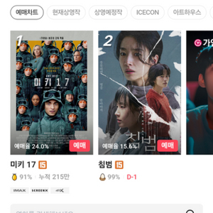 CGV 평일 특별관 금요일가능 용아맥 가능