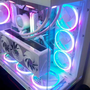 9800x3d 5070ti 리안리 nzxt 세팅 컴퓨터