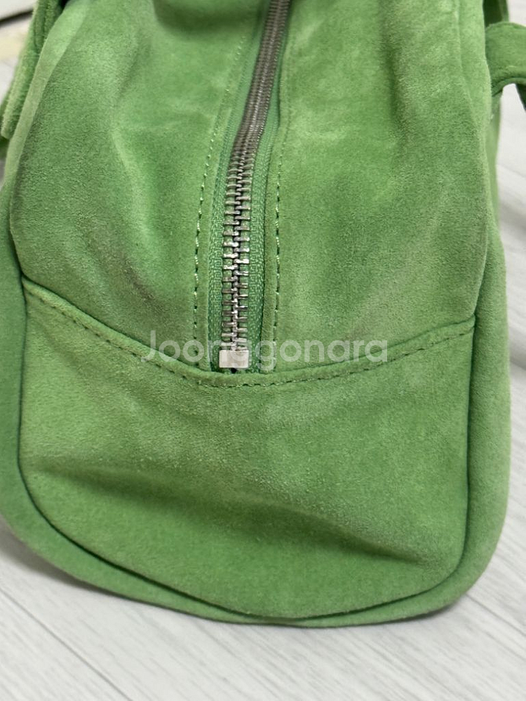 마지셔우드 볼링백 (green tea suede)--4