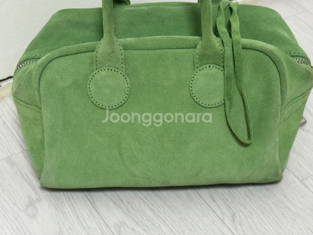 마지셔우드 볼링백 (green tea suede)--3