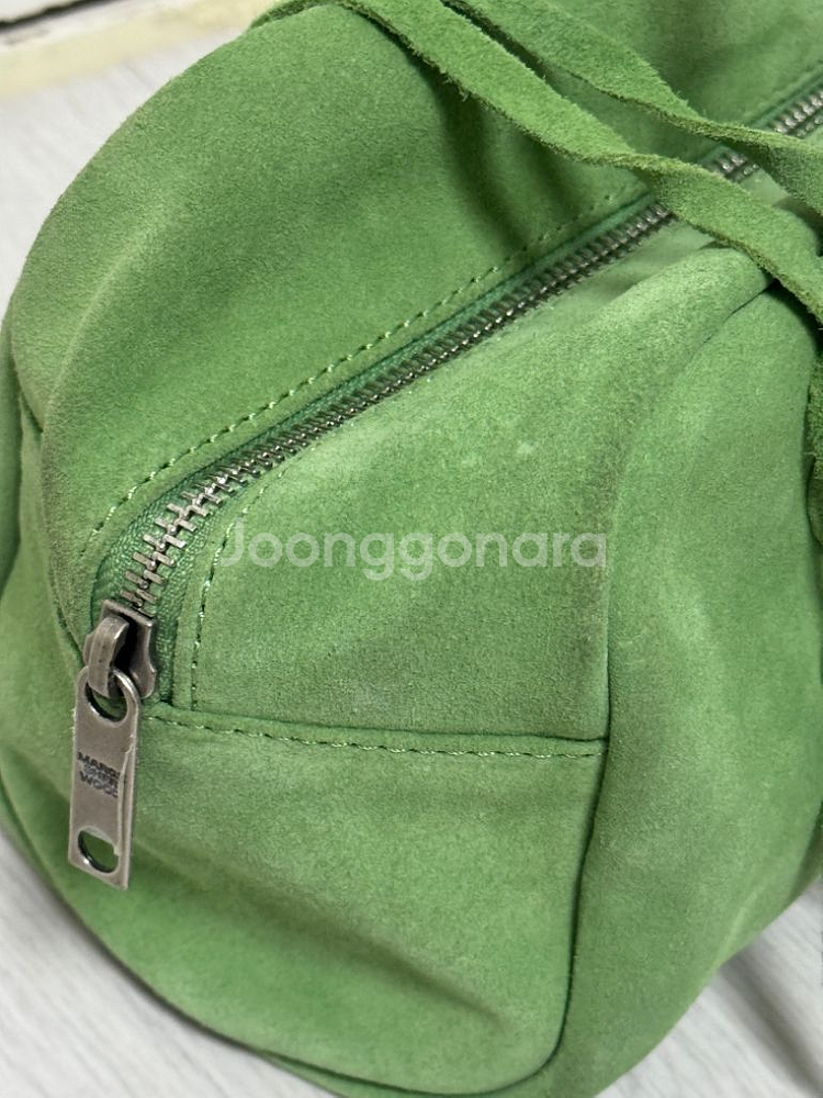 마지셔우드 볼링백 (green tea suede)--2