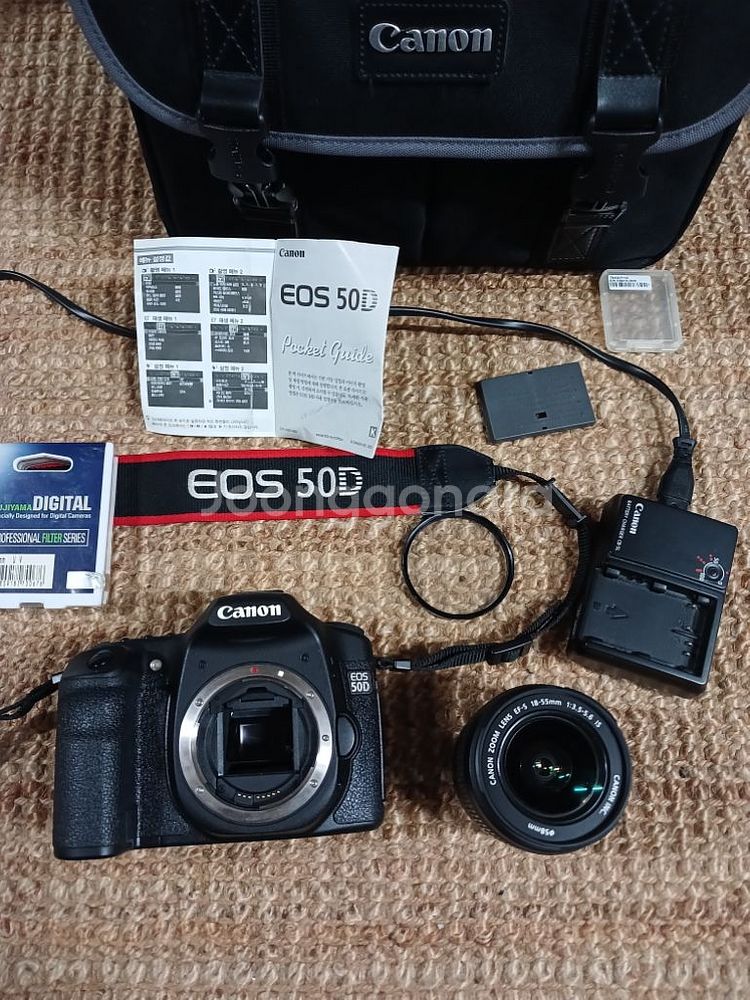 CANON 50D디지털카메라기본번들랜즈,필터 포함--2