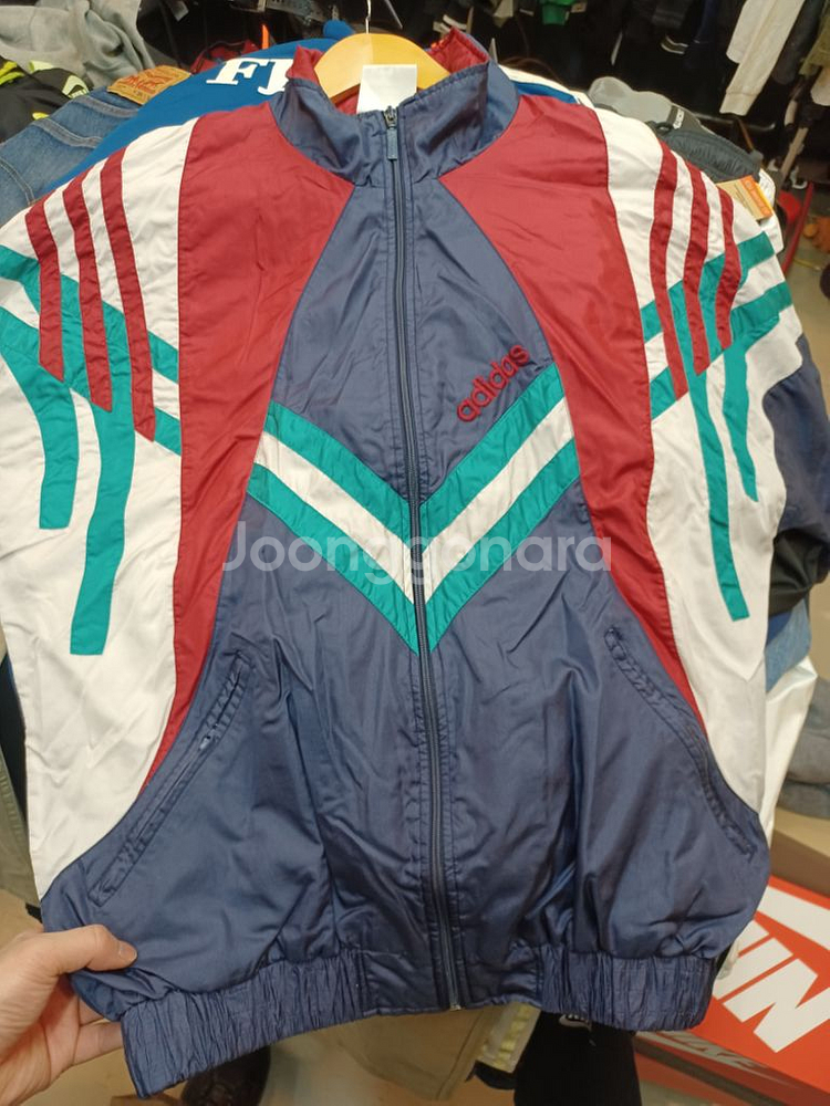 아디다스 올드스쿨 90s 빈티지 바람막이 자켓 xl--4