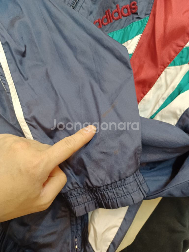 아디다스 올드스쿨 90s 빈티지 바람막이 자켓 xl--8