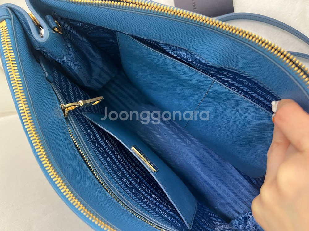 프라다 정품 사피아노 럭스 투웨이 가방--1