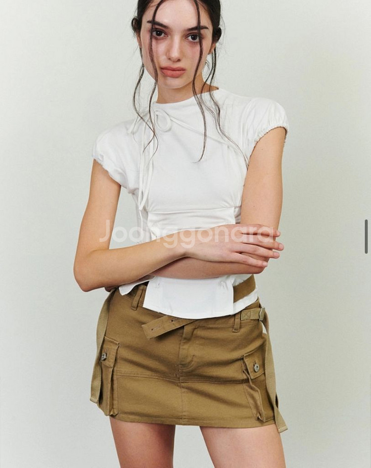 페인오어플레져 NIX MINI SKIRT khaki--2