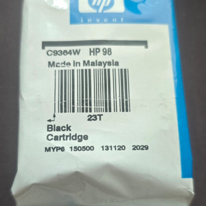 잉크젯복합기,프린터 잉크 HP98 black