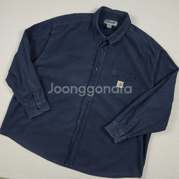 3XL(115) 칼하트 리메이크 코듀로이셔츠 코발트--1