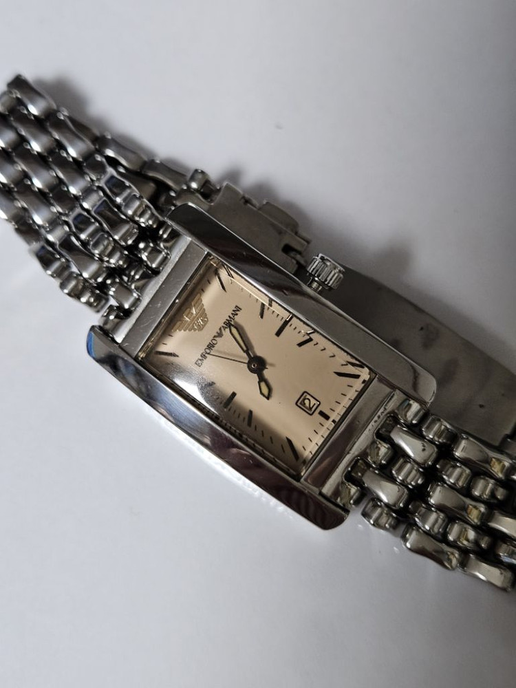 알마니 여성용 메탈 시계--4