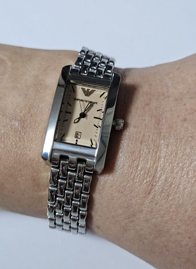 알마니 여성용 메탈 시계--3