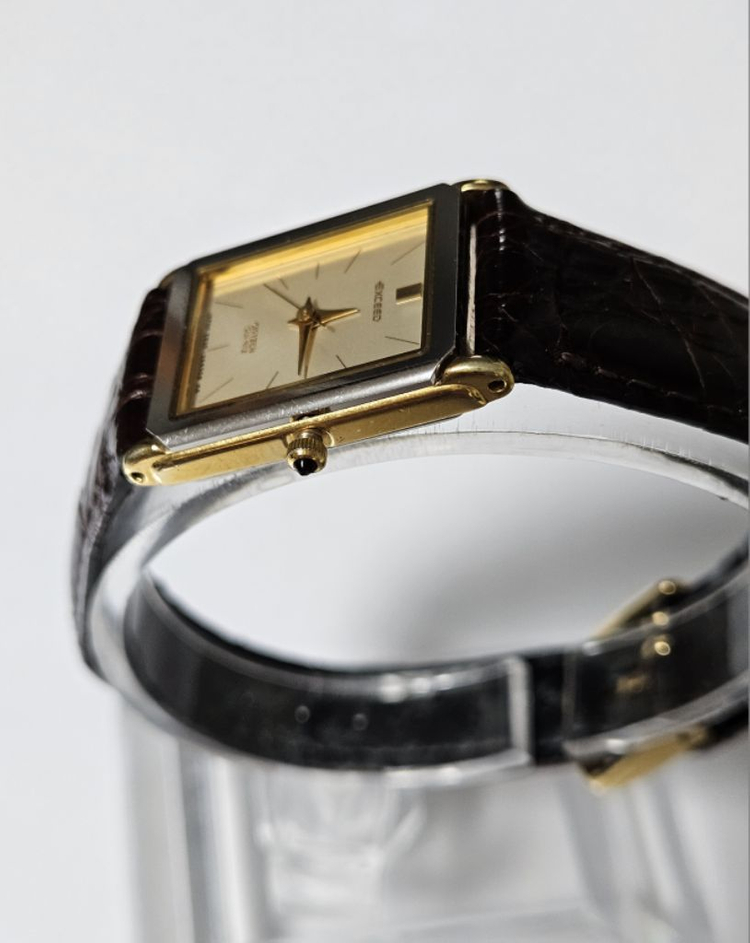 시티즌 Exeed 여성용 미니 탱크가죽 시계/JAPAN--6