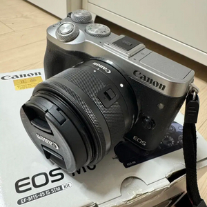 캐논 카메라 eos m6, 렌즈(15-45), 배터리