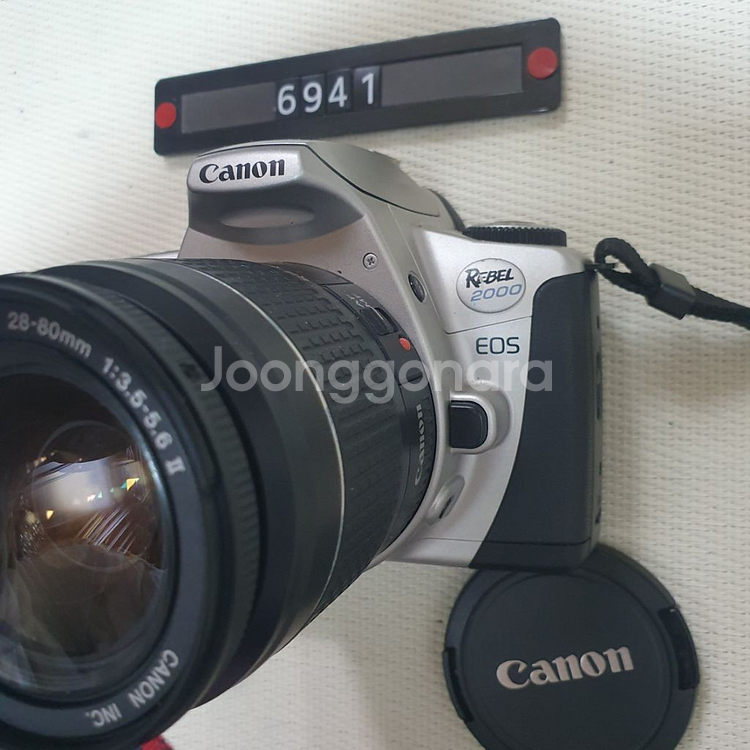 캐논 EOS 레벨 2000 필름카메라 28~80mm렌즈--1
