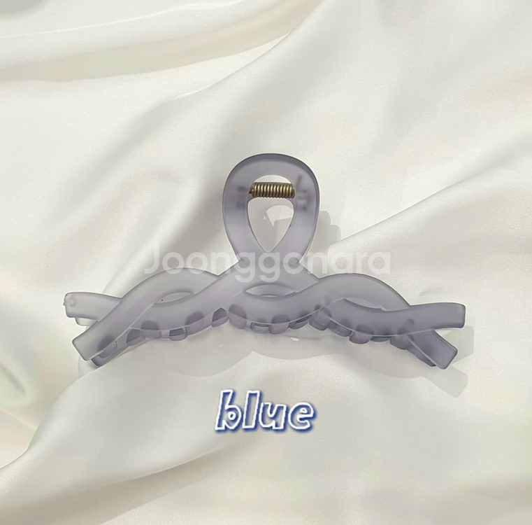 [ 트위스트 물결 헤어핀 ] 파스텔톤 매트 집게핀--3