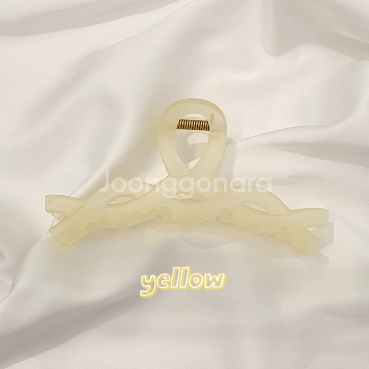 [ 트위스트 물결 헤어핀 ] 파스텔톤 매트 집게핀--2