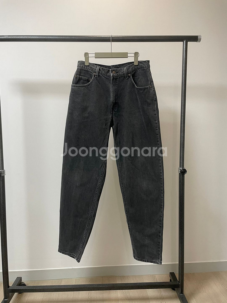 90's USA levis 리바이스560 흑청 데님팬츠--1