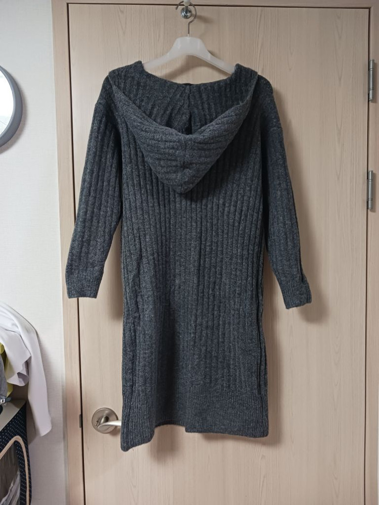 후드 니트원피스 66~77 거의새거--1