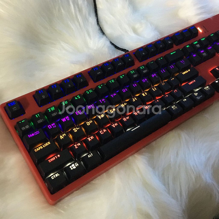[저소음리니어] 앱코해커 K660S레드 리니어 키보드--1