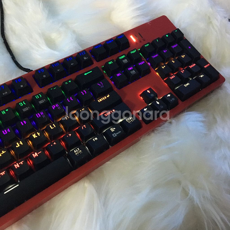 [저소음리니어] 앱코해커 K660S레드 리니어 키보드--2