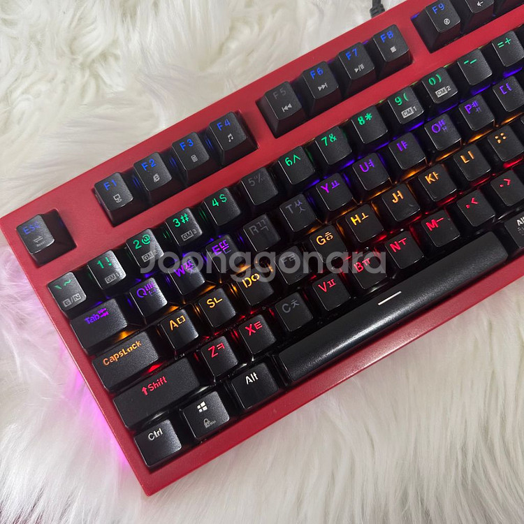 앱코해커 K660ARC레드 기계식키보드 게이밍--2