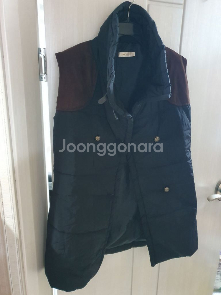 DK new York 하이넥 패딩 롱베스트 조끼--3