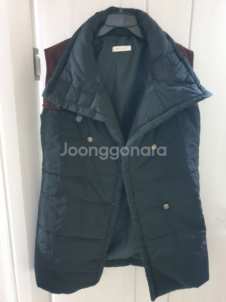 DK new York 하이넥 패딩 롱베스트 조끼--5