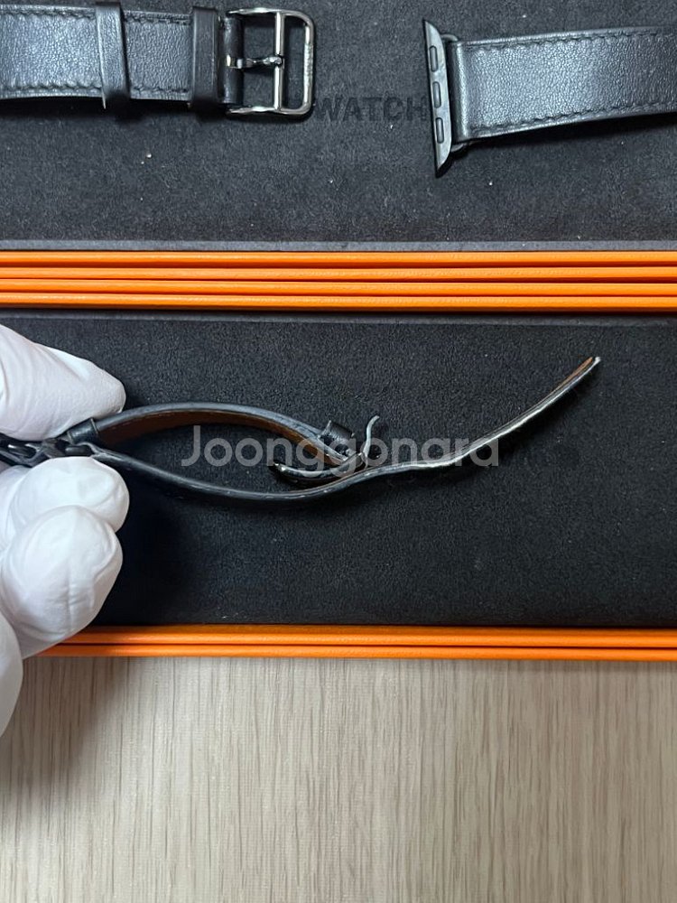 애플워치 에르메스 누아르 싱글투어 스트랩 41 45--9