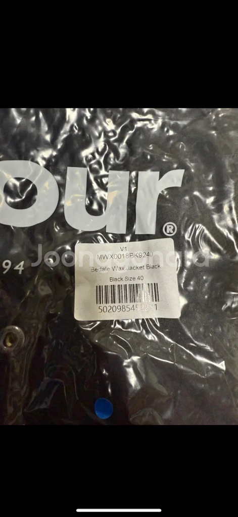 40) 바버 비데일 왁스 자켓 블랙 새상품 MWX001--1