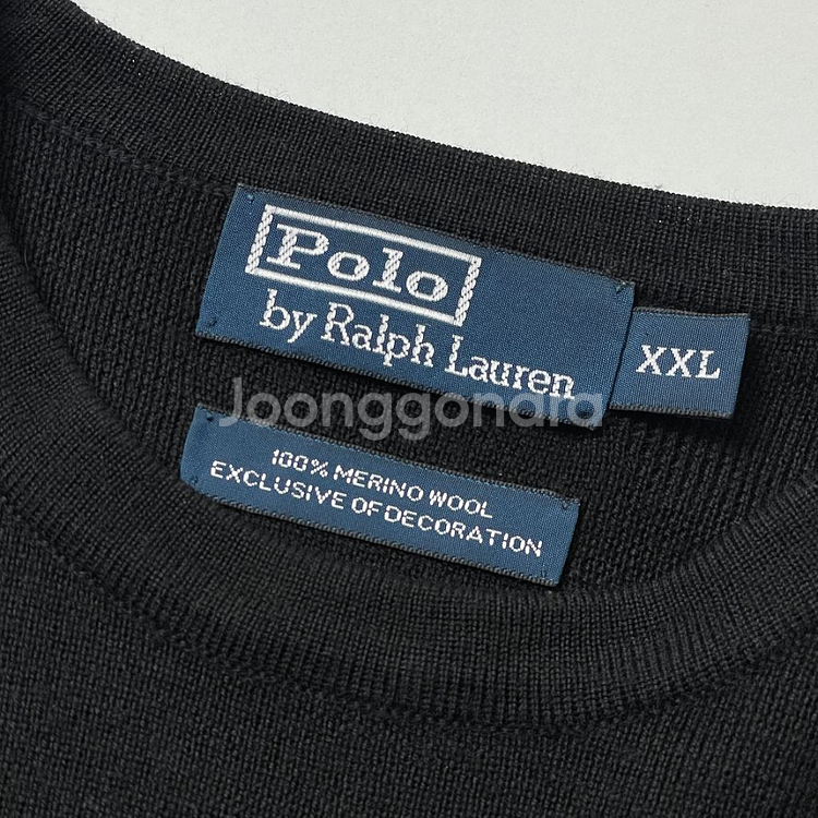 [택포] 폴로 랄프로렌 클럽 메리노 울 니트 블랙 XX--3
